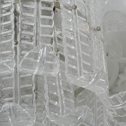 Elegant Murano Leaf Shaped Ceiling Lamp