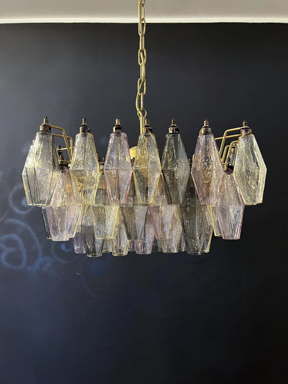 Poliedri Murano Colorful Chandelier