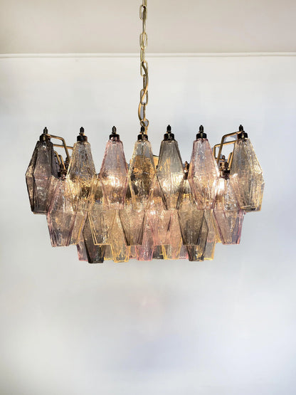 Poliedri Murano Colorful Chandelier
