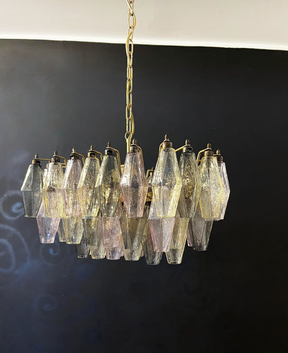 Poliedri Murano Colorful Chandelier