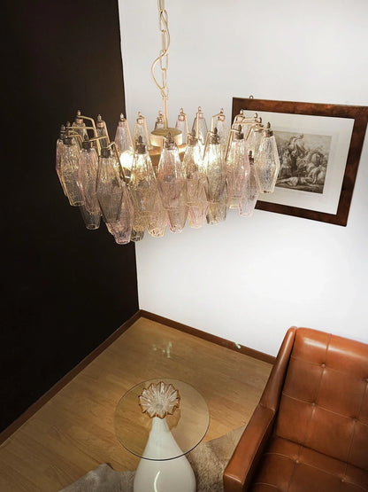 Poliedri Murano Colorful Chandelier