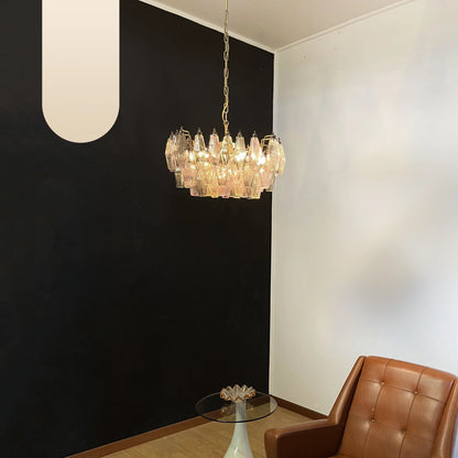 Poliedri Murano Colorful Chandelier