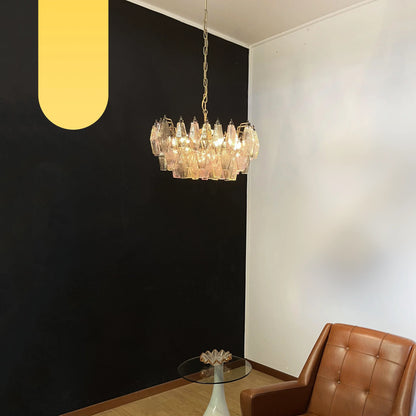 Poliedri Murano Colorful Chandelier