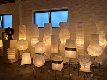 Ellipsa Rice Paper Lantern Floor Lamp