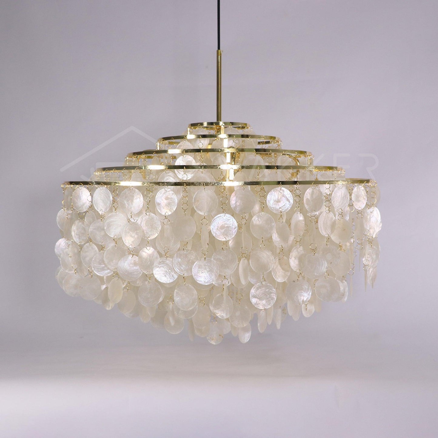 Round Shell Chandelier