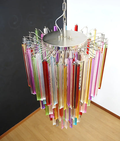 Fantastic Murano Prisms Multicolor Chandelier