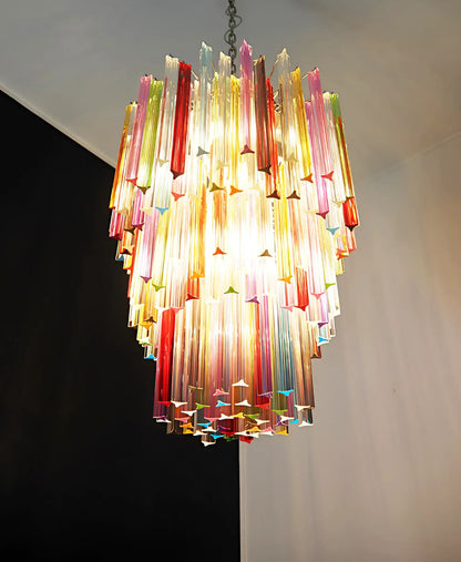 Fantastic Murano Prisms Multicolor Chandelier