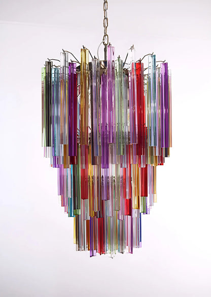 Fantastic Murano Prisms Multicolor Chandelier