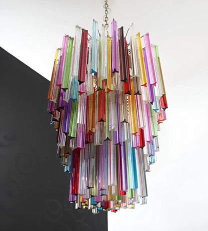 Fantastic Murano Prisms Multicolor Chandelier
