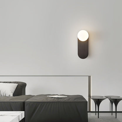 Flat Base Globe Sconce