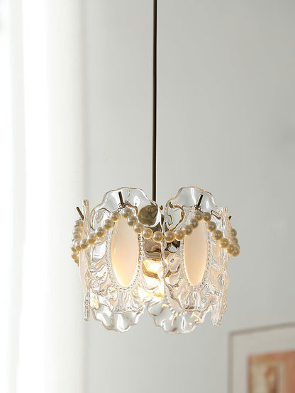 Floral Glass Pendant Lamp