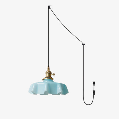 French Flower Pendant Swag Light