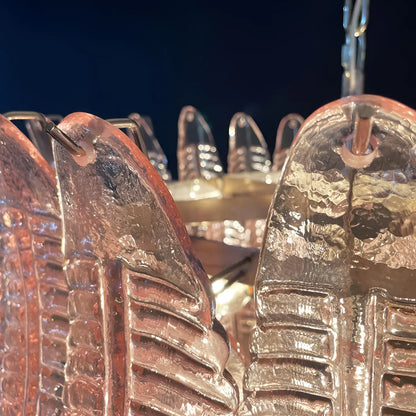 Gorgeous Murano Felci Pink Glass Chandelier