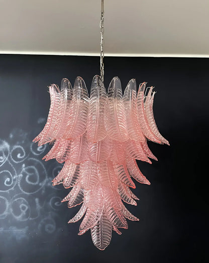 Gorgeous Murano Felci Pink Glass Chandelier