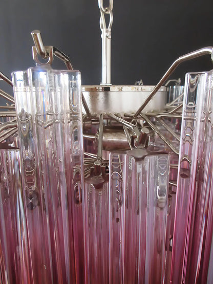 Gorgeous Murano Quadriedri Prisms Chandelier
