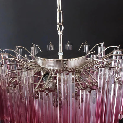 Gorgeous Murano Quadriedri Prisms Chandelier
