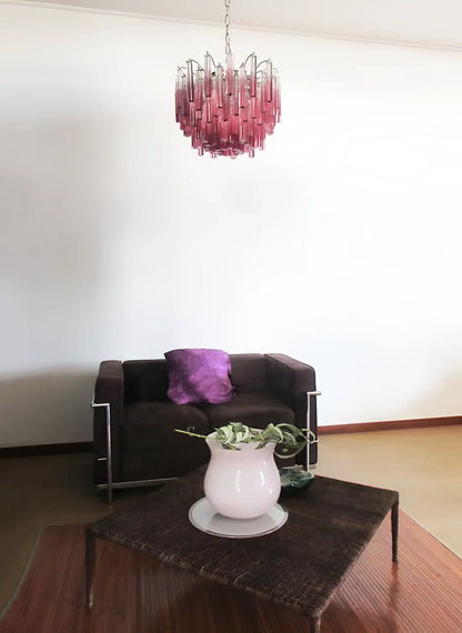 Gorgeous Murano Quadriedri Prisms Chandelier