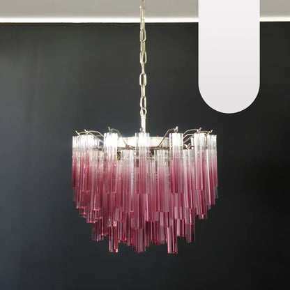 Gorgeous Murano Quadriedri Prisms Chandelier