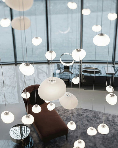 Gregg Stone Shape Glass Pendant Light