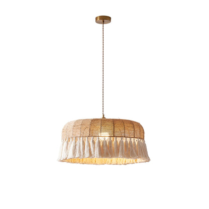 Handwoven Jute Pendant Light