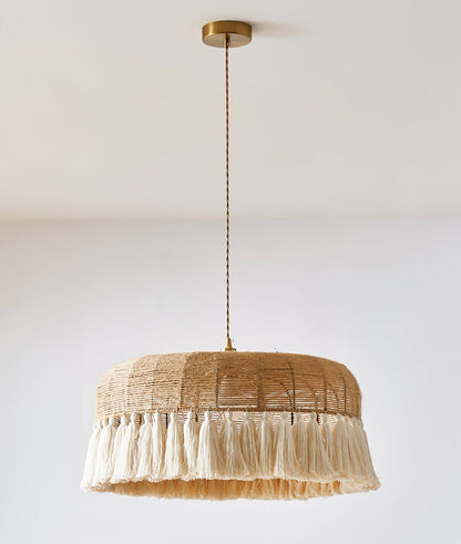 Handwoven Jute Pendant Light