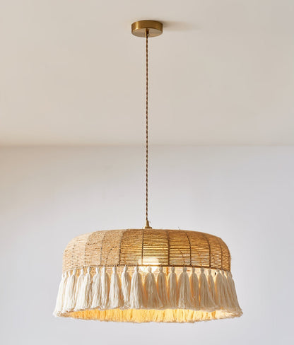 Handwoven Jute Pendant Light