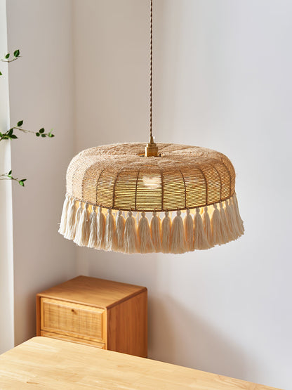 Handwoven Jute Pendant Light