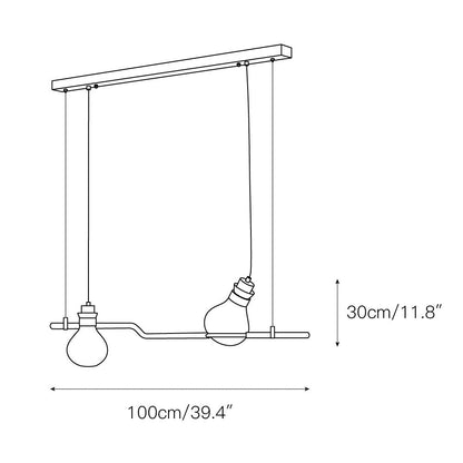 Hemp Rope Glass Pendant Lamp