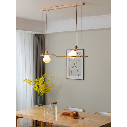 Hemp Rope Glass Pendant Lamp