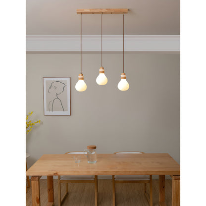Hemp Rope Glass Pendant Lamp
