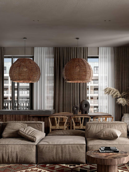 Hues Wicker Pendant Lamp