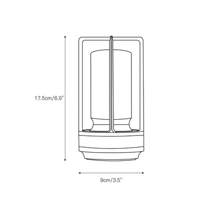 Lantern Cordless Crystal Table Lamp  (built-in battery)