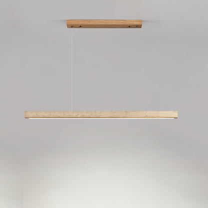 Linear Travertine Pendant Lamp