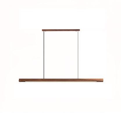 Linear Wooden Pendant Light