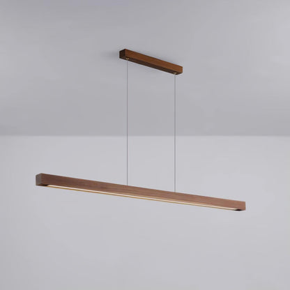 Linear Wooden Pendant Light