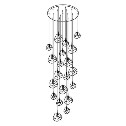 Multi Lava Round Pendant Lamp