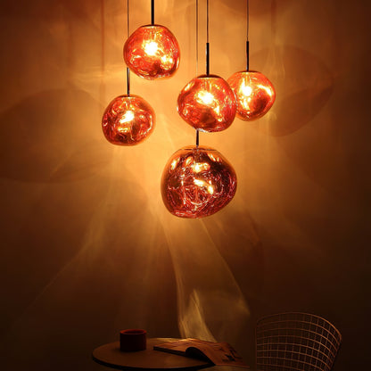 Multi Lava Round Pendant Lamp