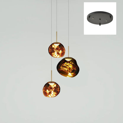 Multi Lava Round Pendant Lamp
