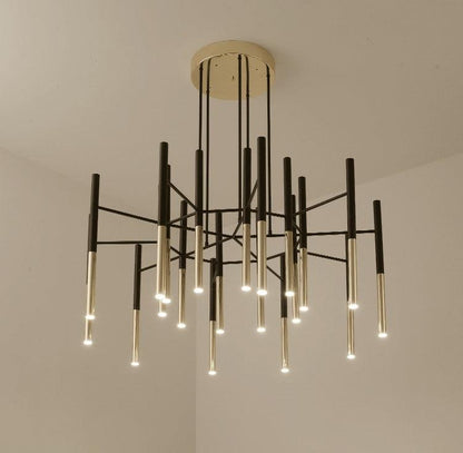 Metal Tubular Chandelier