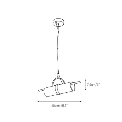 Mini Cylindrical Alabaster Pendant Light