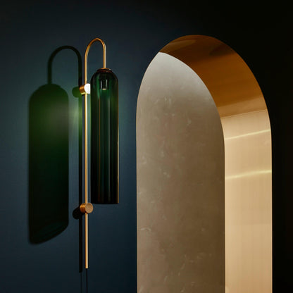 Modern Glass Plug-In Wall Lamp