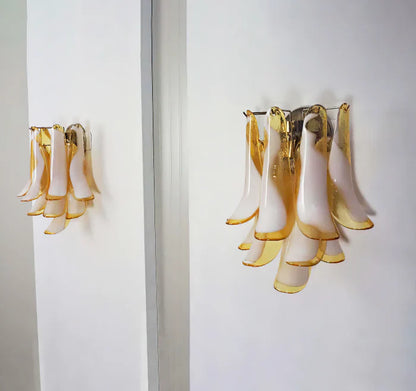 Vintage Murano Caramel Wall Lights