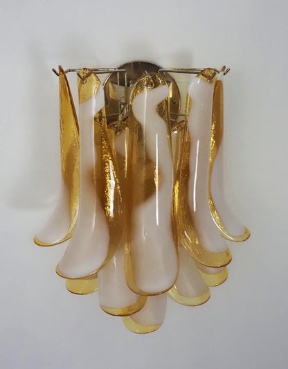 Vintage Murano Caramel Wall Lights