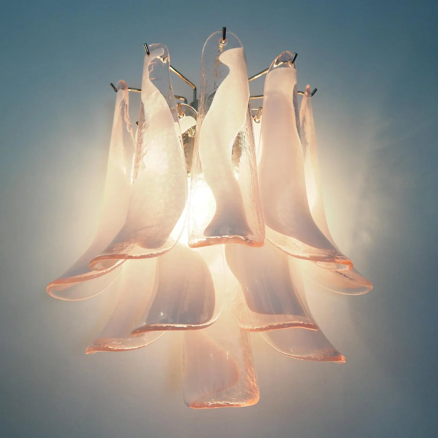 Vintage Murano Pink Wall Lights