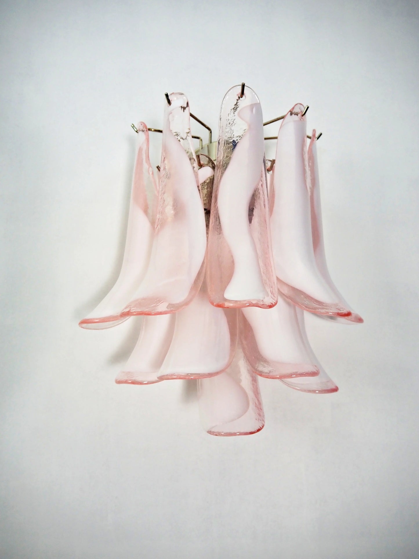 Vintage Murano Pink Wall Lights