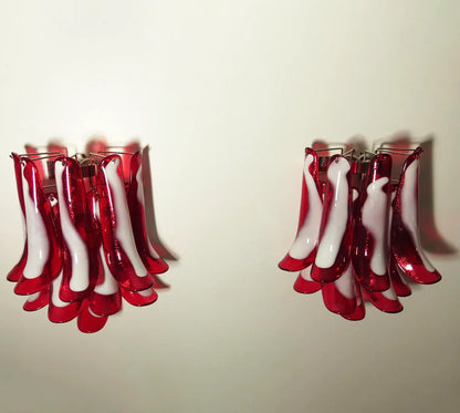 Vintage Murano Red Wall Lights