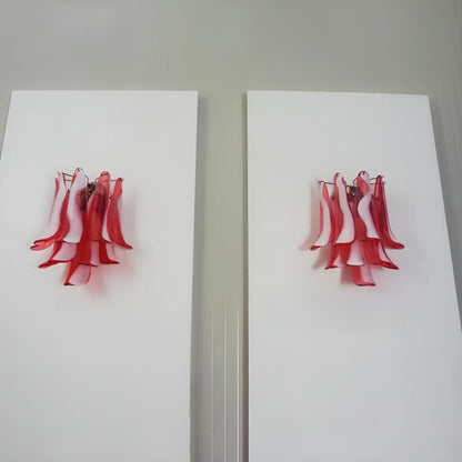Vintage Murano Red Wall Lights