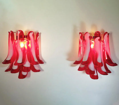 Vintage Murano Red Wall Lights