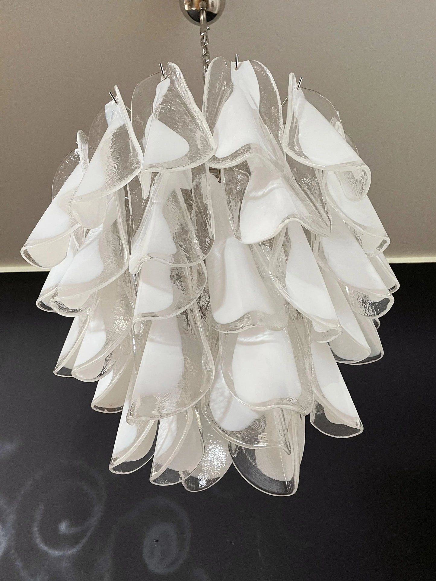 Vintage Murano Rondini Glass Chandelier