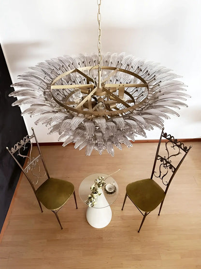 Murano Palmette Smoked Chandelier